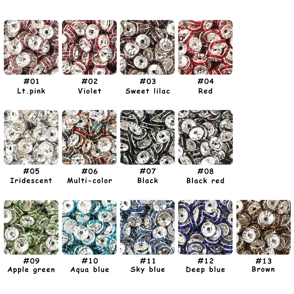 

10/20/50 шт. металлические прокладки бусины для самостоятельного изготовления ювелирных изделий ожерелье браслет серьги аксессуары для рукоделия