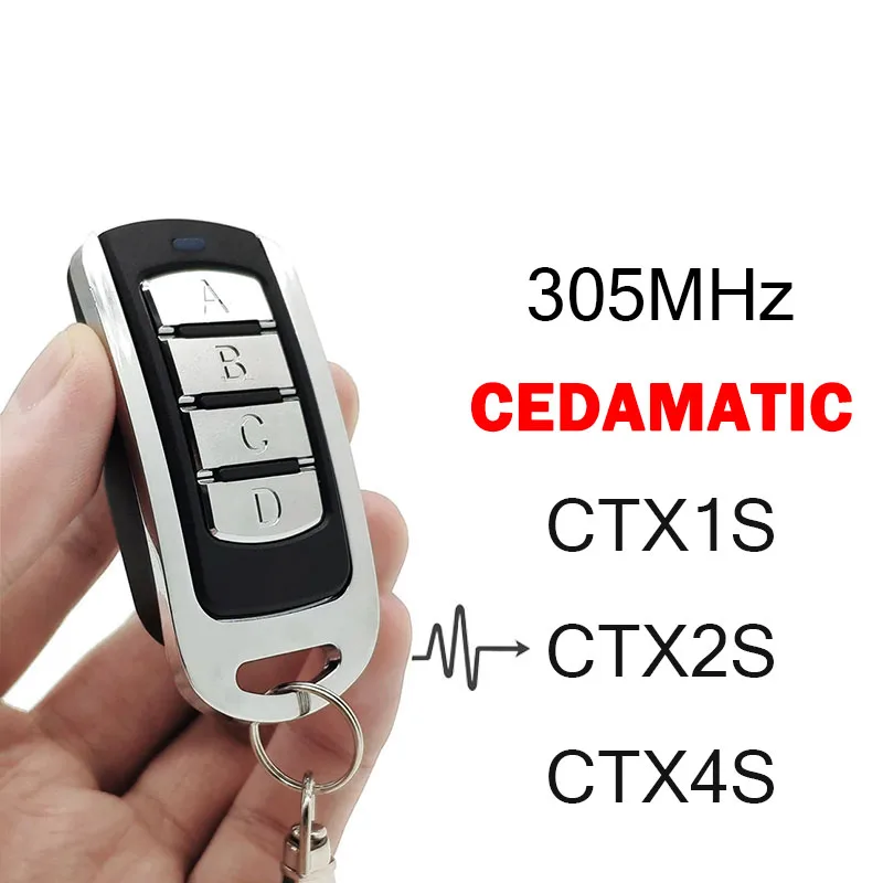 

CEDAMATIC CTX1S CTX2S CTX4S Garage Door Remote Control Garage Door Opener Transmitter 433.92MHz