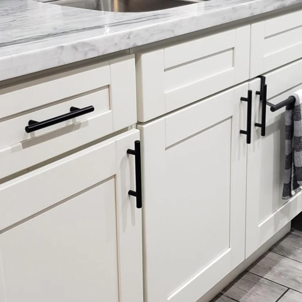 

12 Pcs Cabinet Handle Drawer Pull niture Front Door Stainless Steel Wardrobe
