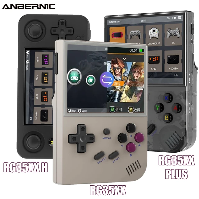 RG35XX H Handheld Game Console, Retro Video Games Player, Built-in 10000 + Jogos,  5000 + Jogos, 3.5 Tela IPS, Linux Sistema H700, 64G, 128G - AliExpress