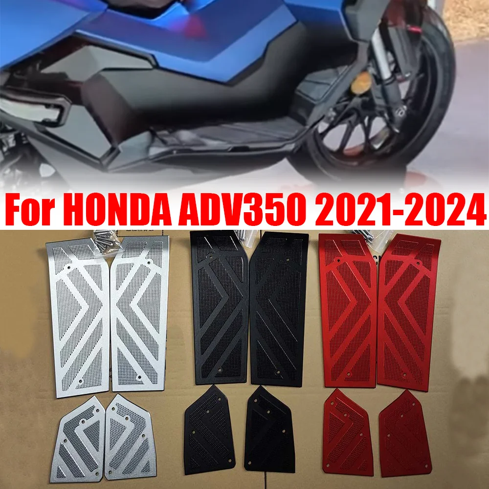 For HONDA ADV350 ADV 350 2021 2022 2023 2024 Scooter Accessories Foot Pedals Pads Step Plate Footrest Footboard Footpad Footpegs