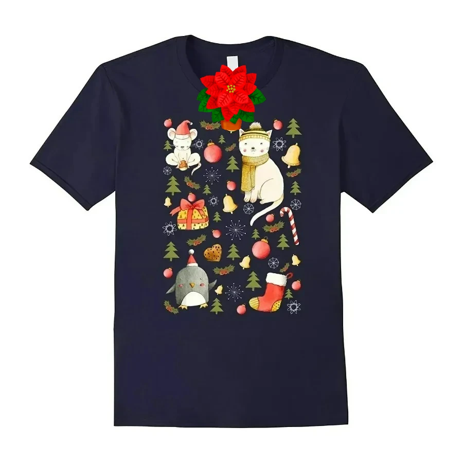 Giant Meteor Christmas Xmas Santa T-Shirt 100% Cotton O-Neck Summer Short Sleeve Casual Mens T-shirt Size S-3XL