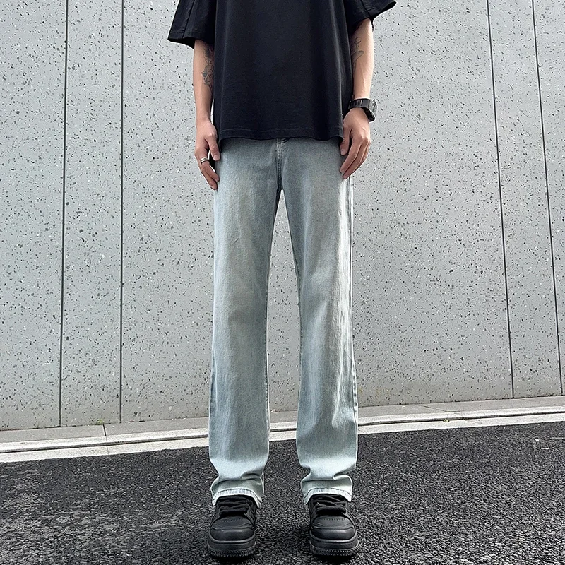 

Retro Trendy Micro Flared Casual Jeans Stylish Classic Durable Comfortable Breathable High-quality and Handsome Men's Pants