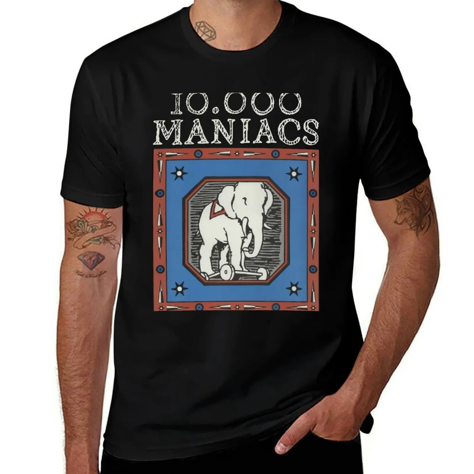10,000 MANIACS BAND T-Shirt Soft Lightweight Cotton T-Shirt