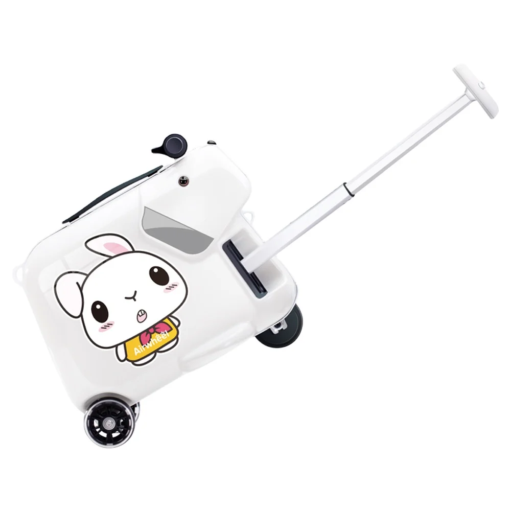 SQ3-Bagage d'équitation électrique intelligent pour enfants, mignon, taille mini, tourisme, roue non ald, lecteur de musique, scooter, mode, 03 utilisation