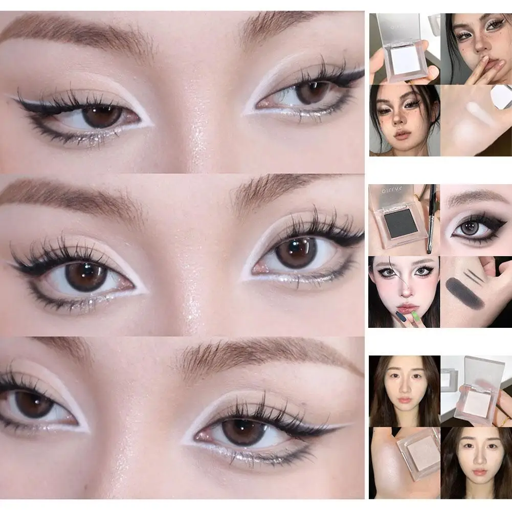 Highlighter Powder Face Brightening Contouring Palette for Tear Troughs Lightweight Concealer Shimmer Matte Makeup Kit 1.6g