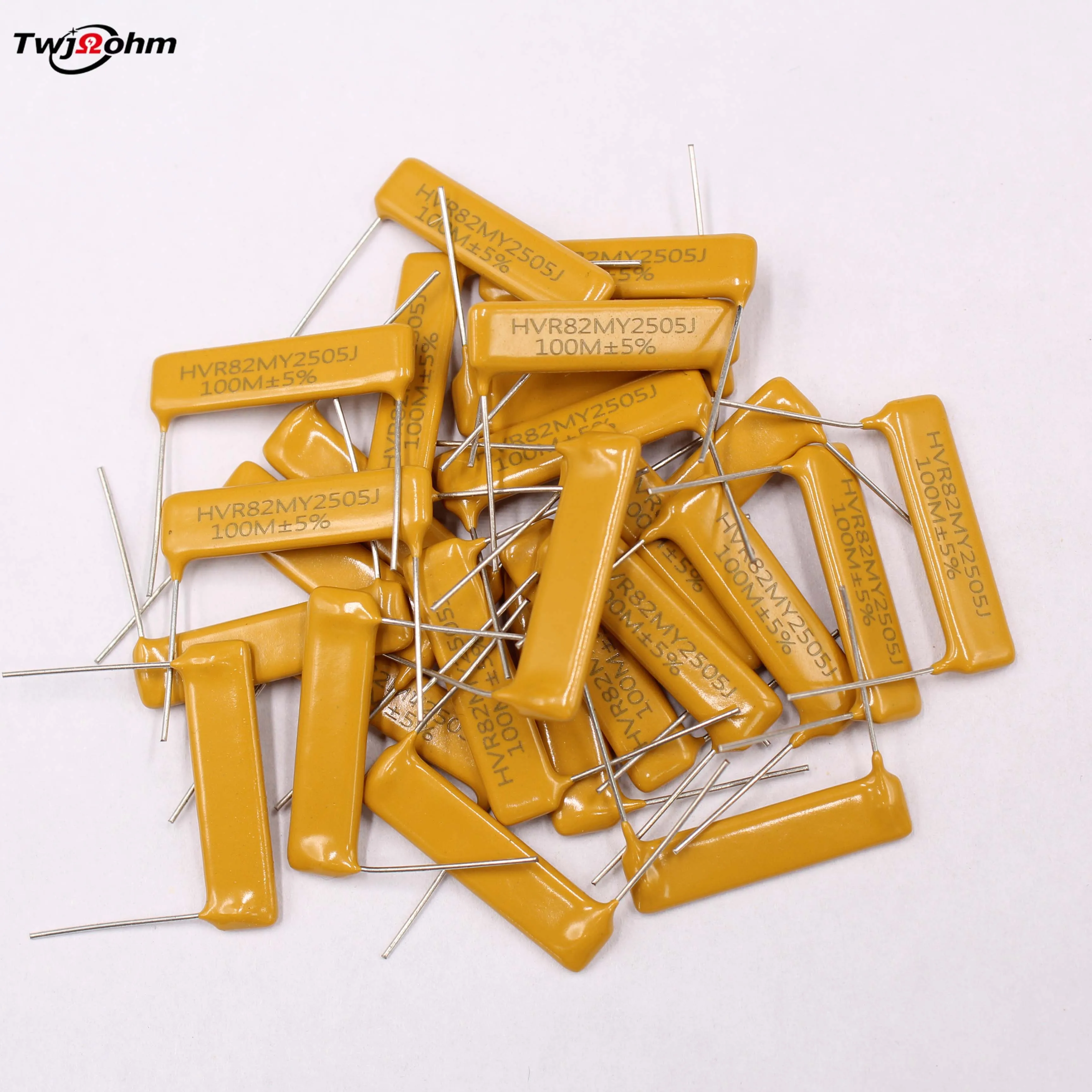 5PCS HVR82MY2505 Thick Film Glass Glazed High Voltage Resistor M10M00MJ1G 5M10M510M Ohm Non Inductive Chip Resistor