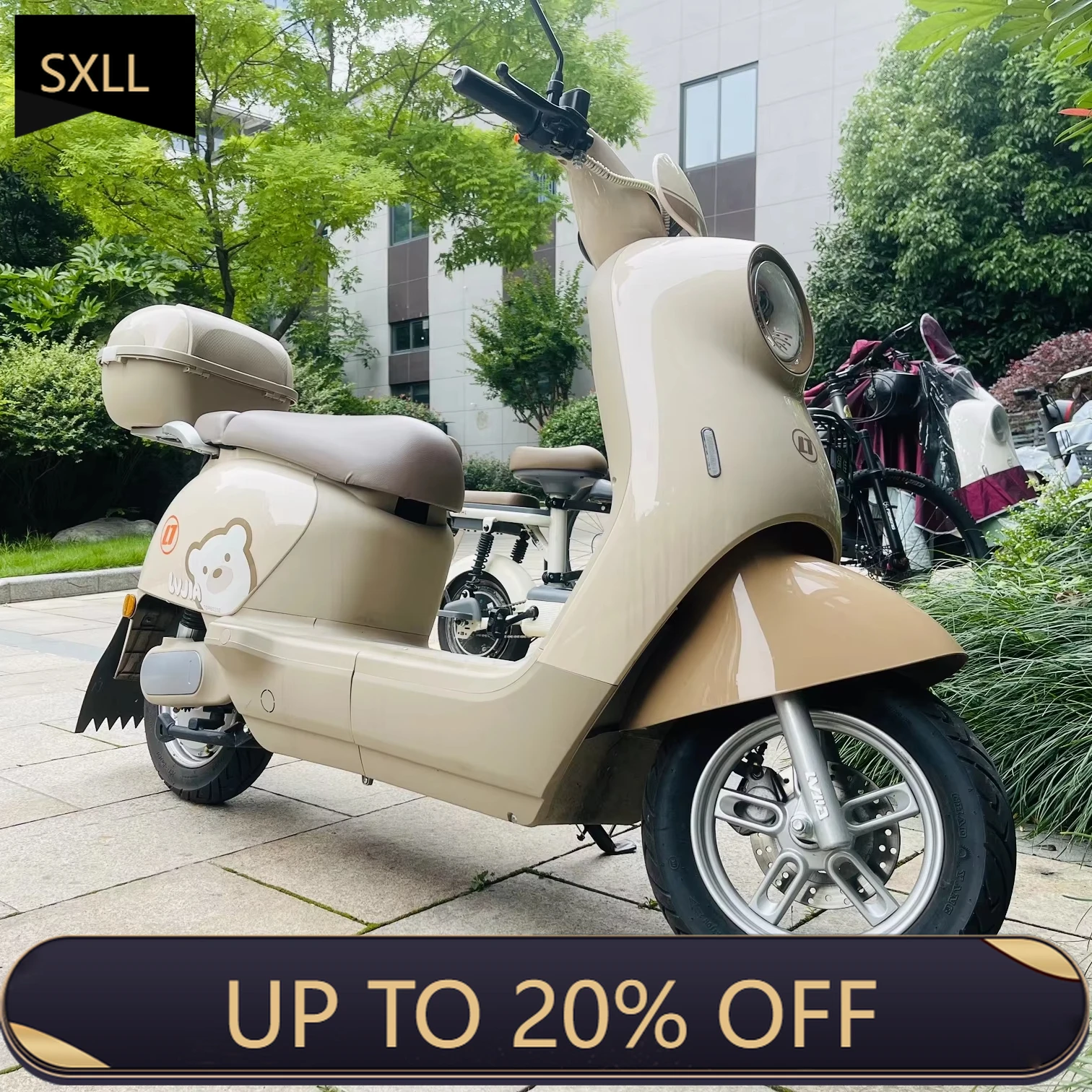 

SXLL EcotoRide WY024-V6-1 2025 60V 800W Vintage Motorcycle Lead Acid Battery 20AH 70km Range 40-60km/h Max Speed