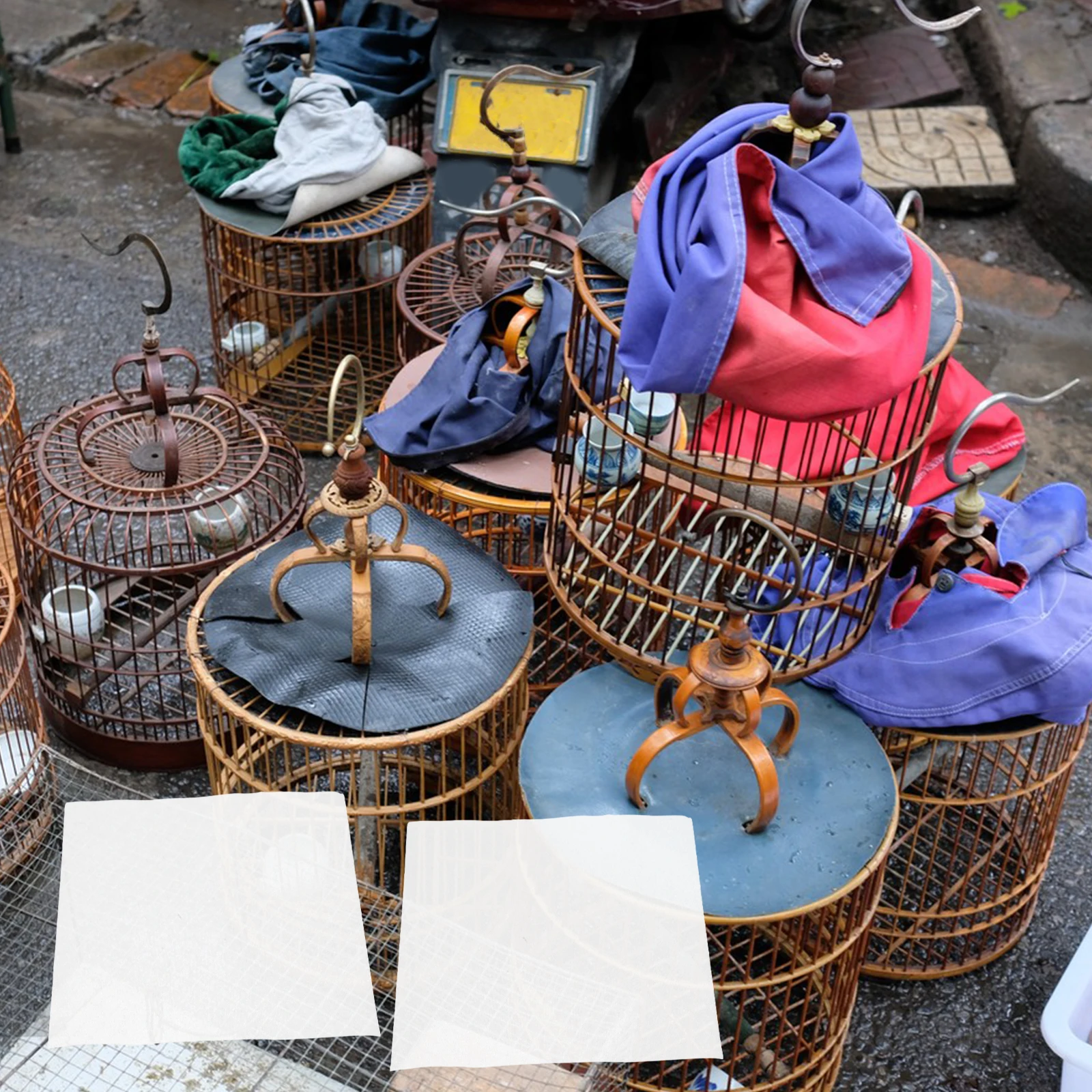 

300Pcs Absorbent Bird Cage Pads Thick Leak-Proof Disposable Liners Replacement for Parakeet Cage Disposable Bird Urine Pad