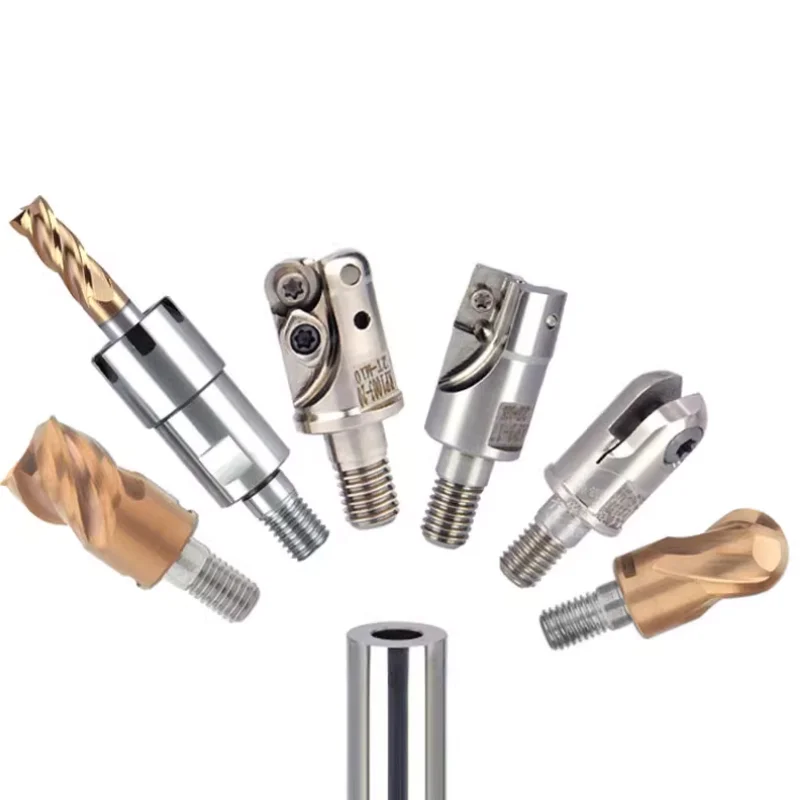 Tungsten steel anti-vibration tool holder Thread head lock-tooth tool holder high-precision hard alloy tool holder 8-32