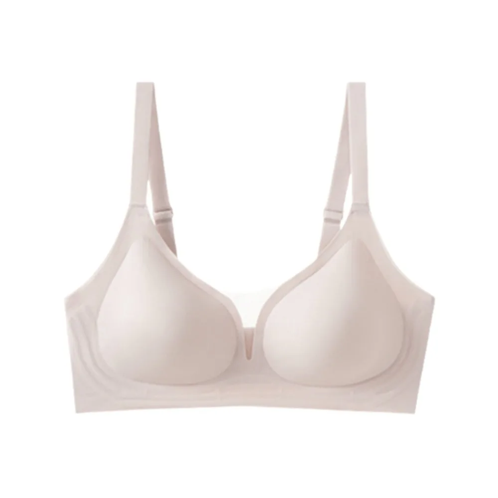 

Traceless Seamless Bras Close-fitting Shockproof Brassiere for Women Anti-sagging Lingerie Wireless Deep V Bra Running