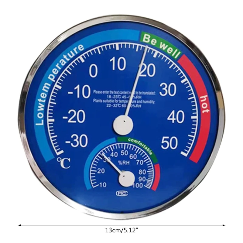Termometr wewnętrzny Higrometr dużym wyświetlaczem Analogowy czujnik wilgotności 2 1