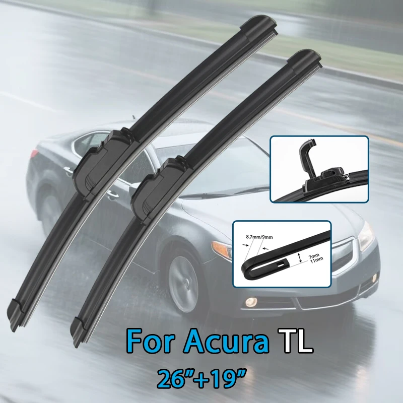 

For Acura TL 2004-2013 26''+19'' Car Wiper Blade Front Wipers Fit U Hook Arm Windscreen Auto Wiper Blades