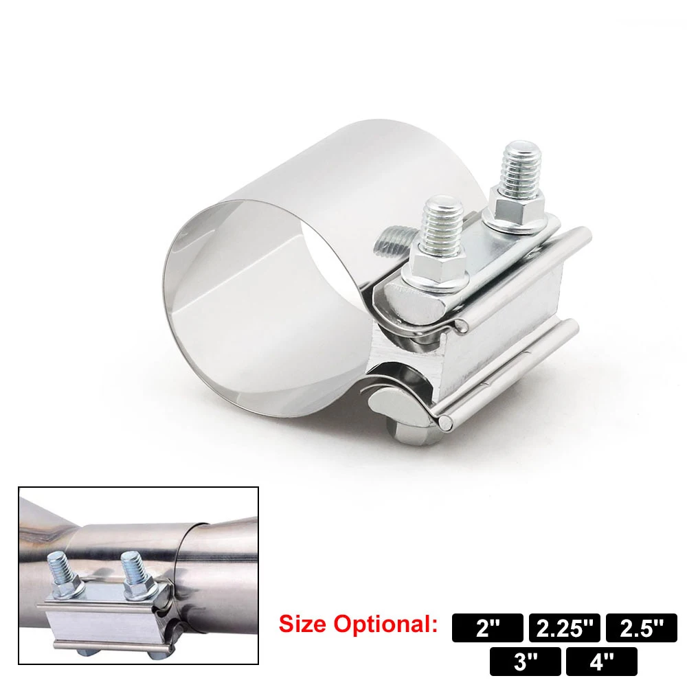 

Универсальное соединительное кольцо для выхлопной трубы из нержавеющей стали 2/2, 25/2, 5/3/4 дюйма, прочный стальной зажим для трубы, автомобильные аксессуары