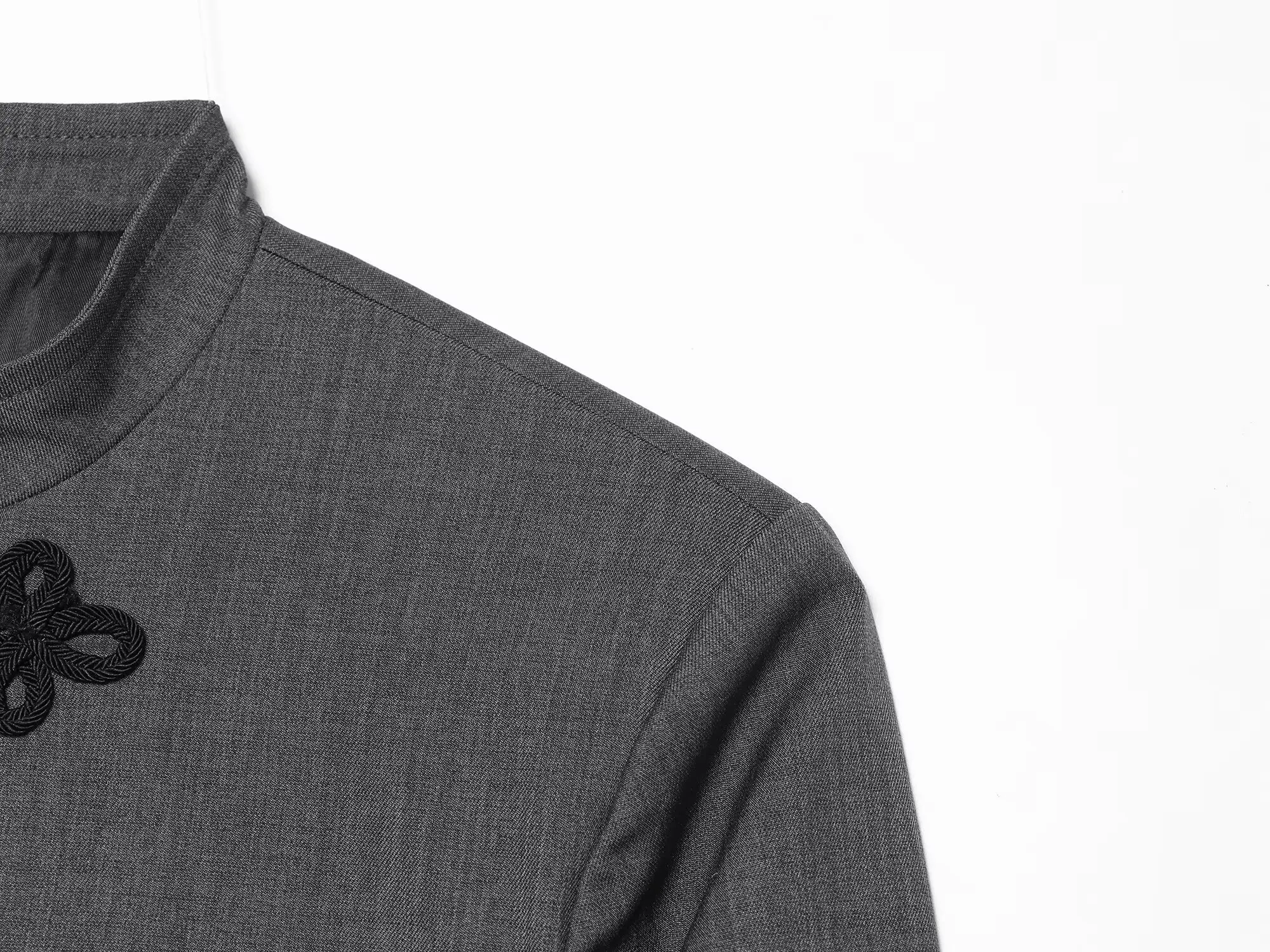TFMLN Damen Freizeitjacke mit Knopfverzierung, schmal geschnitten, lange Ärmel, Stehkragen, kurze Jacken, Vintage 2026 Frühling Sommer Damen Oberbekleidung – Detail 6