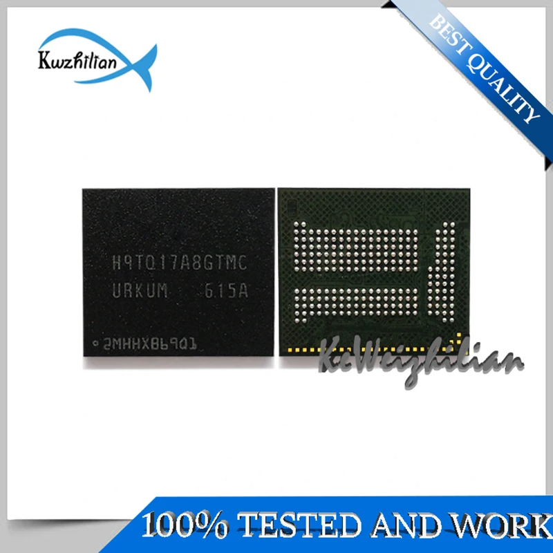 H9TQ17A8GTMC  is suitable for Hynix  221FBGA  EMCP  16GB  16+1  Tested 100%  Mobile phone repair chip  Storage  font library  IC