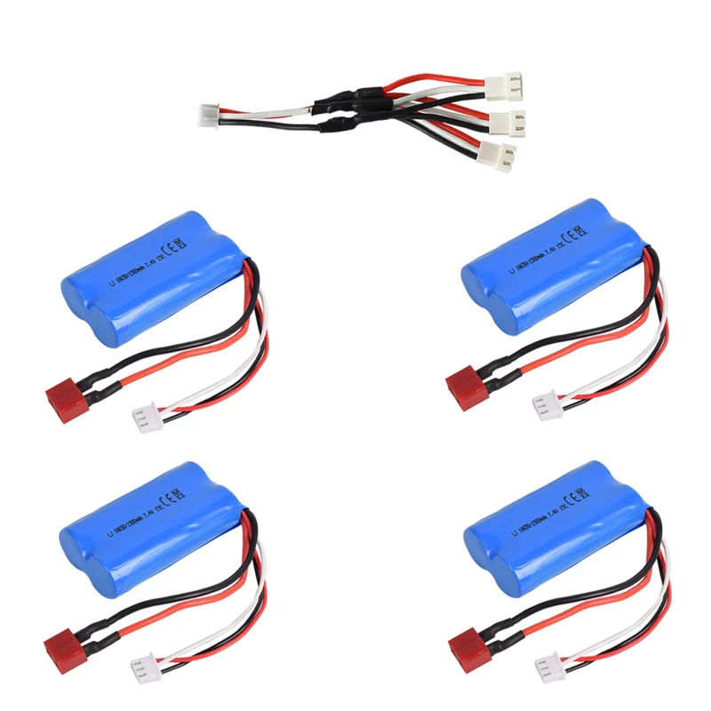 104009 1:10 4WD All-terrain Off-Road Remote Control RC Car Truck Spare Parts Accessories 7.4V 1500MAH Battery/3-In-1 Charge Line