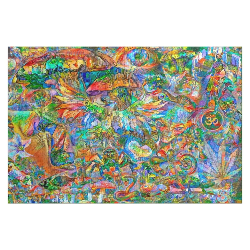 

Psychedelic Hide 'n Seek Jigsaw Puzzle Customized Kids Gift Baby Wooden Toys For Children For Children Puzzle