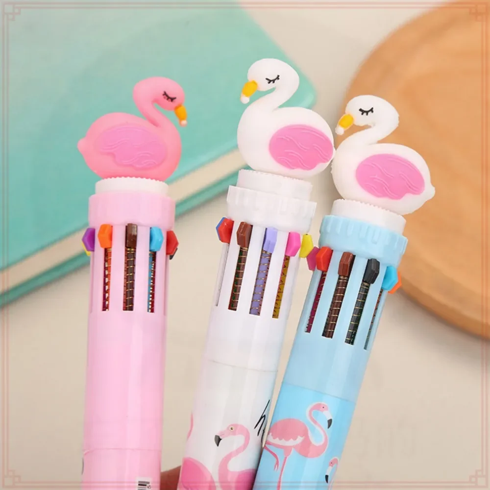 12 Pcs Wholesale Cute Cartoon Astronaut Dinosaur Capybara 10 Colors Ballpoint Pens with Students Writing Supplies