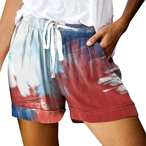 

2024 Latest Personalized Shorts Drawstring Women's Pocket Shorts Summer Outwear Pants 3D Print