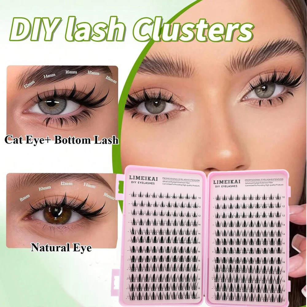 240 eyelash clusters, C-roll c - Eyelash Extension Home Service recension och pris