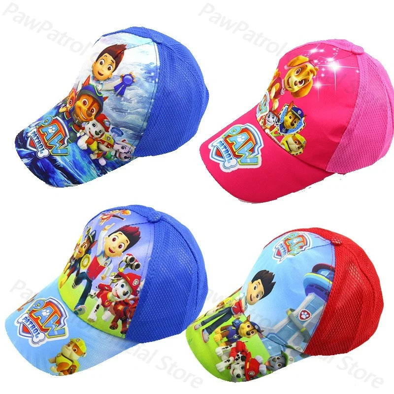 New Paw Patrol Baseball Cap Cartoon Character Outdoor Sports Toy Hat Cute Comfortable Sunscreen Mesh Caps Children\'s Party Gift