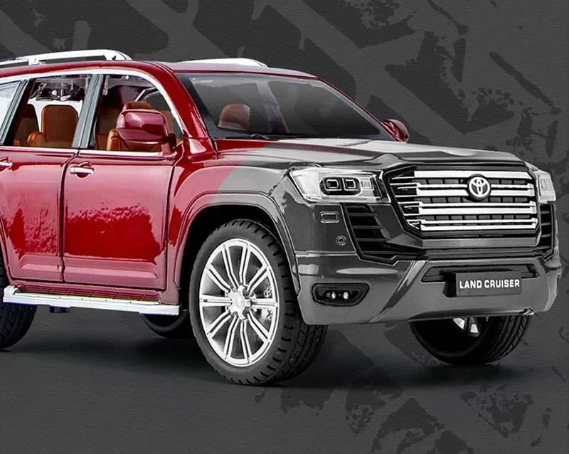 1:24 Legering Metalen Toyota LAND CRUISER LC300 SUV Model Auto Speelgoed Diecast Geluid En Licht Trek Speelgoed Voertuig Kinderen Geschenken Fashi