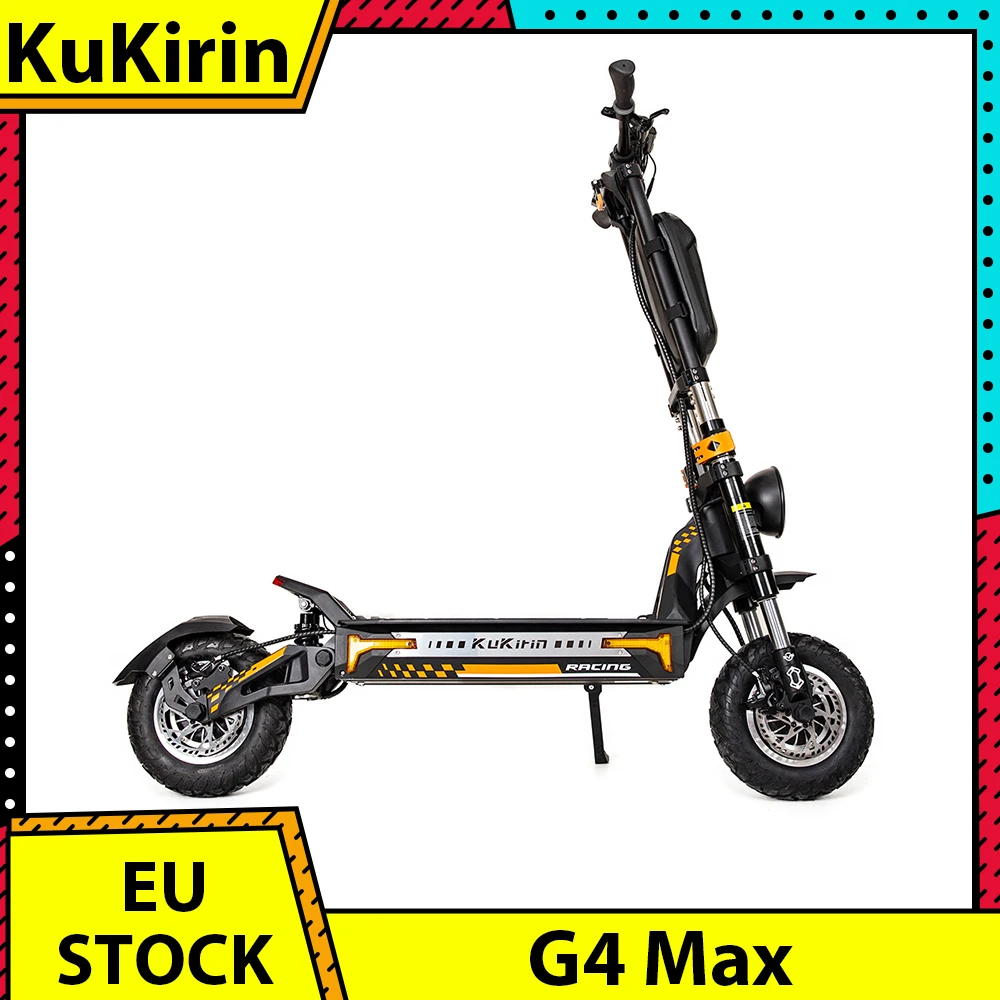 KuKirin G4 Max Off-Road Electric Scooter 2*1600W Brushless Hub Motor 12-inch Pneumatic Tires 60V 35.2Ah Battery 95km Max Range