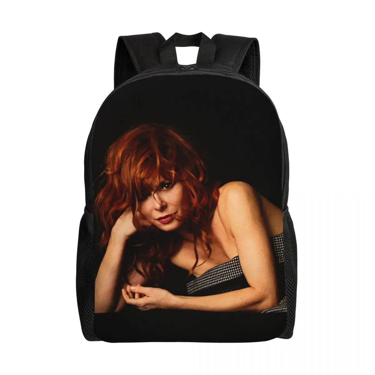 3D Print Sexy Mylene Farmer Backpack for Boys Girls School College Travel Bags Men Women Bookbag Fits 15 Inch Laptop