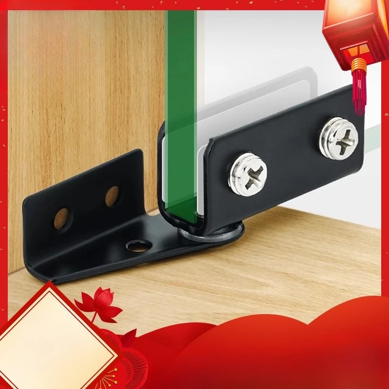 

Неперфорированная петля для стеклянной двери, петля для стеклянного шкафа, боковая мебельная фурнитура из нержавеющей стали