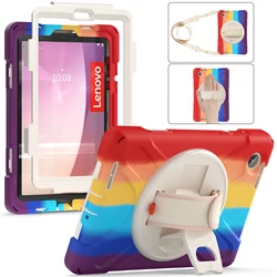 For Lenovo Tab M8 4th Funda Gen 4 Gen4 TB300FU TB300XU Case Tablet Heavy Duty Shockproof Rugged Cover with Hand/Shoulder Strap
