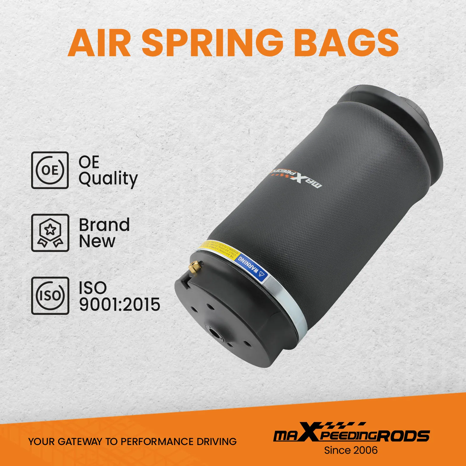 Pair Rear Air Suspension Spring Bag Bellows for Mercedes ML GL Class W164 X164 Rear Air Spring Air Suspension 1643200625