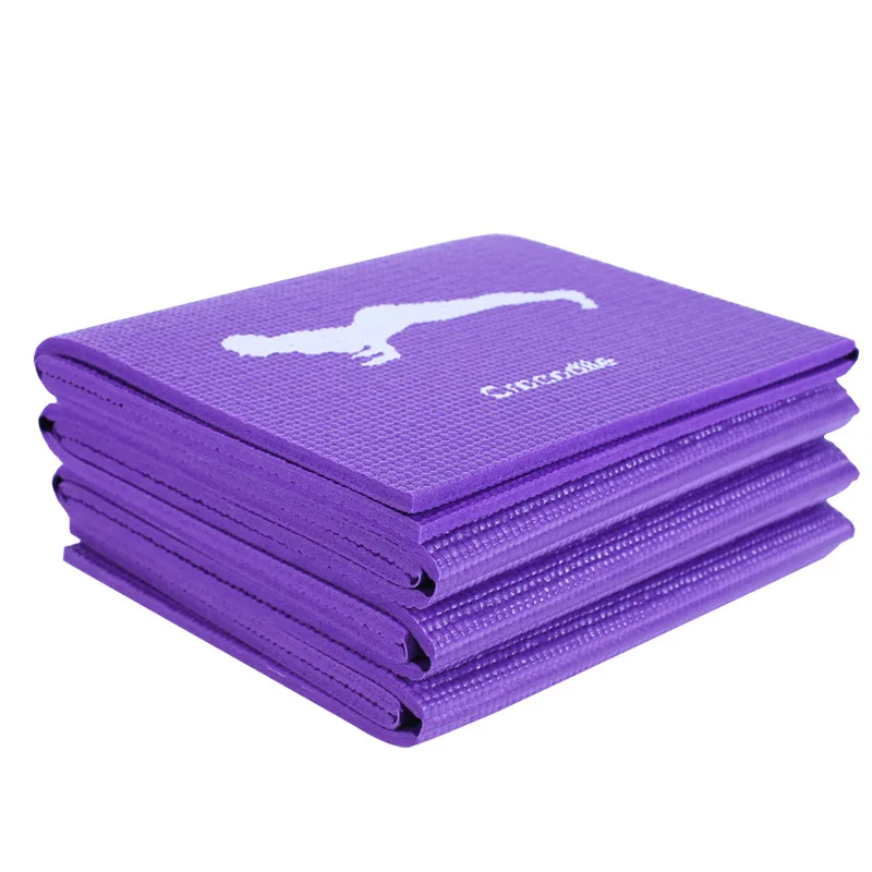 Folding and Thickening Yoga Mat for Sports PVC Portable Travel Student Nap Mat 3mm 4mm 5mm 6mm 8mm Workout Mats Tapis Caoutchouc