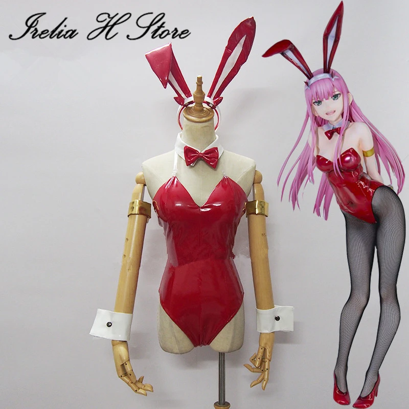 

Irelia H Store Anime DARLING in the FRANXX Cosplay Zero two bunny girl cosplay costume 02 figures sexy costume set custom made