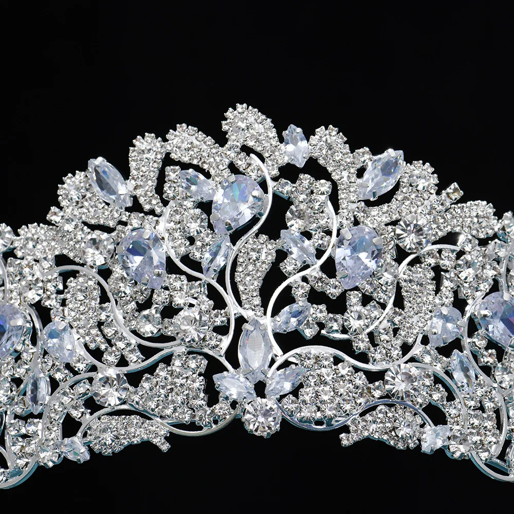 Women Party Hair Jewelry Vintage Luxury Rhinestone Wedding Zircon Hair Accessories