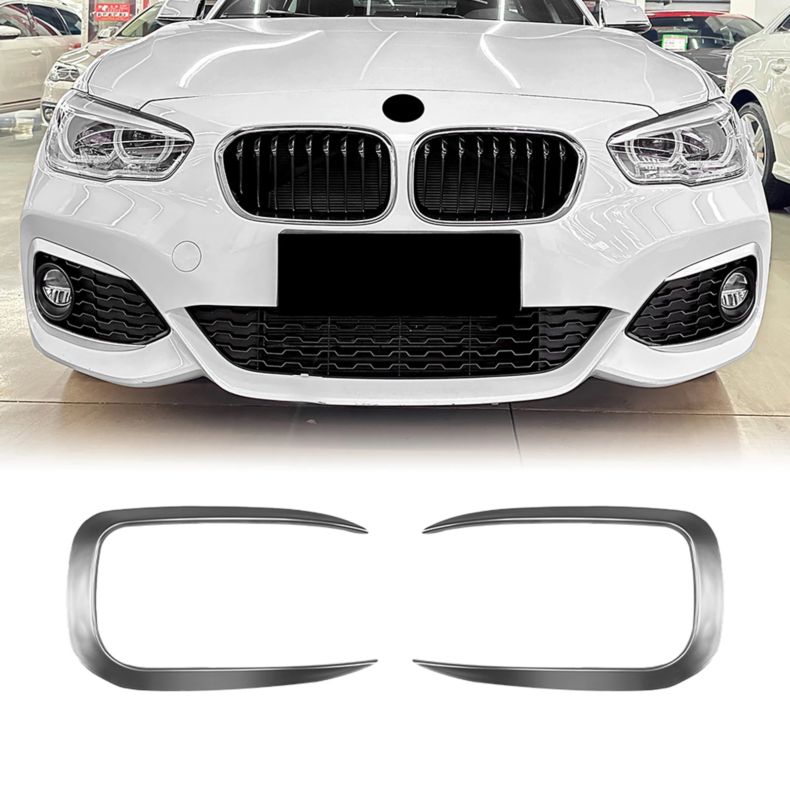 Przedni zderzak boczny osłona otworu wentylacyjnego do BMW serii 1 F20 F21 M Sport 120i 2012-2019 Światło przeciwmgielne Wlot Kaptur Rama Canard Spoiler