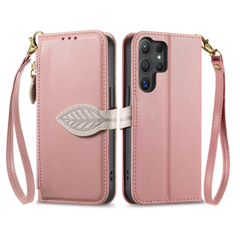Leder-Brieftaschen-Kartenhalter-Standhülle für Samsung Galaxy S26 S25 S24 S23 S22 S21 Plus Note 20 Ultra Vollschutz-Cover