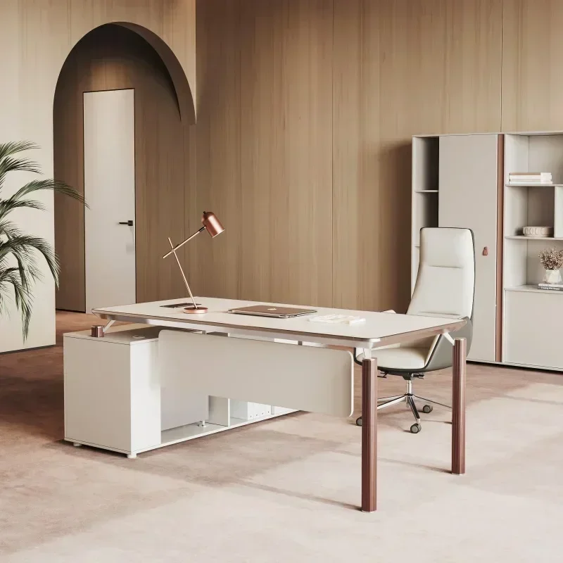 Computer Office Desks Corner Wooden Storage Manager Office Desks With Drawers Minimalist Furniture Mesa De Trabalho