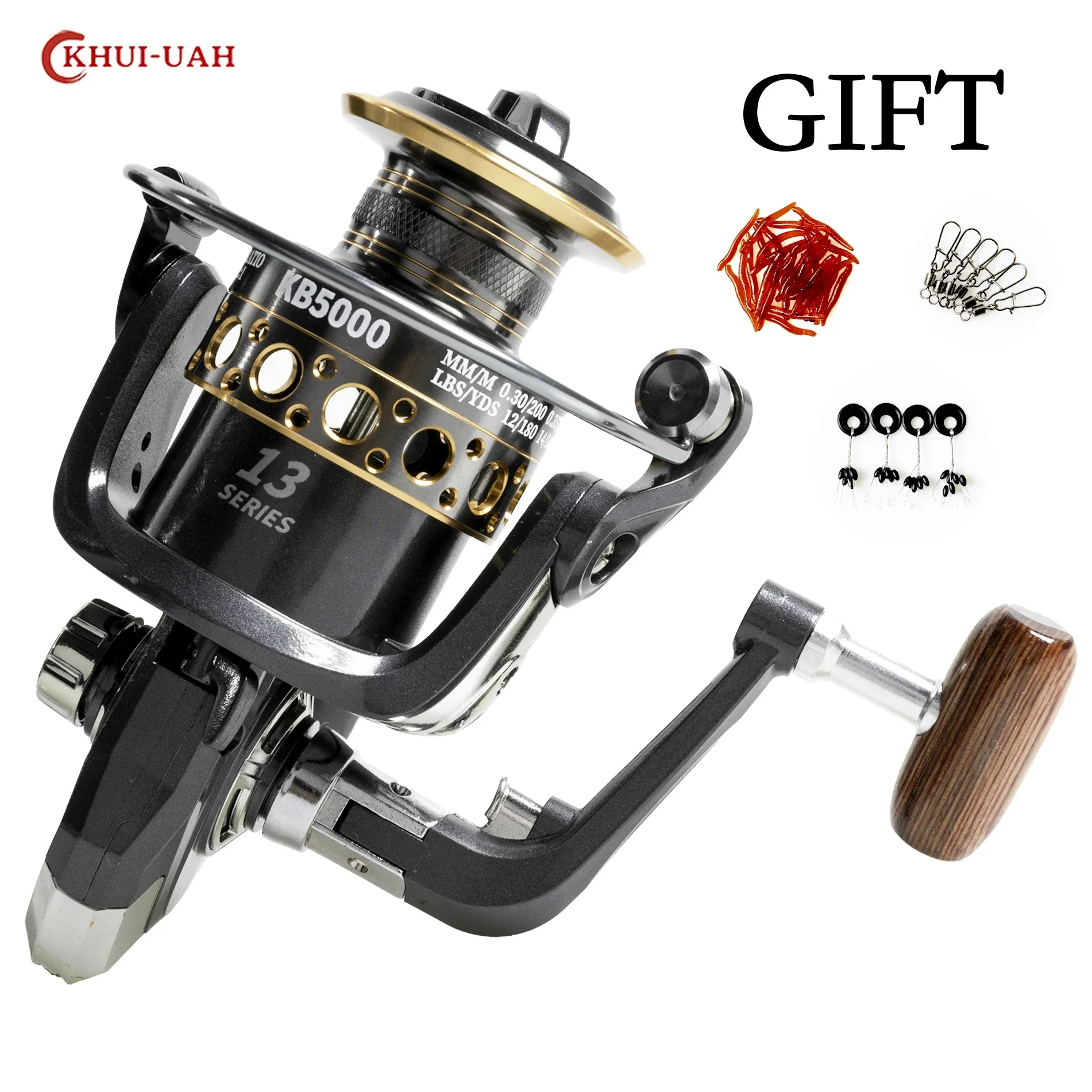 Nieuwe Hot Koop Full Metal Body Spinning Visserij-reel Metalen Spoel Zee Visgerei voor Bass Karper Tunna Visserij-reel