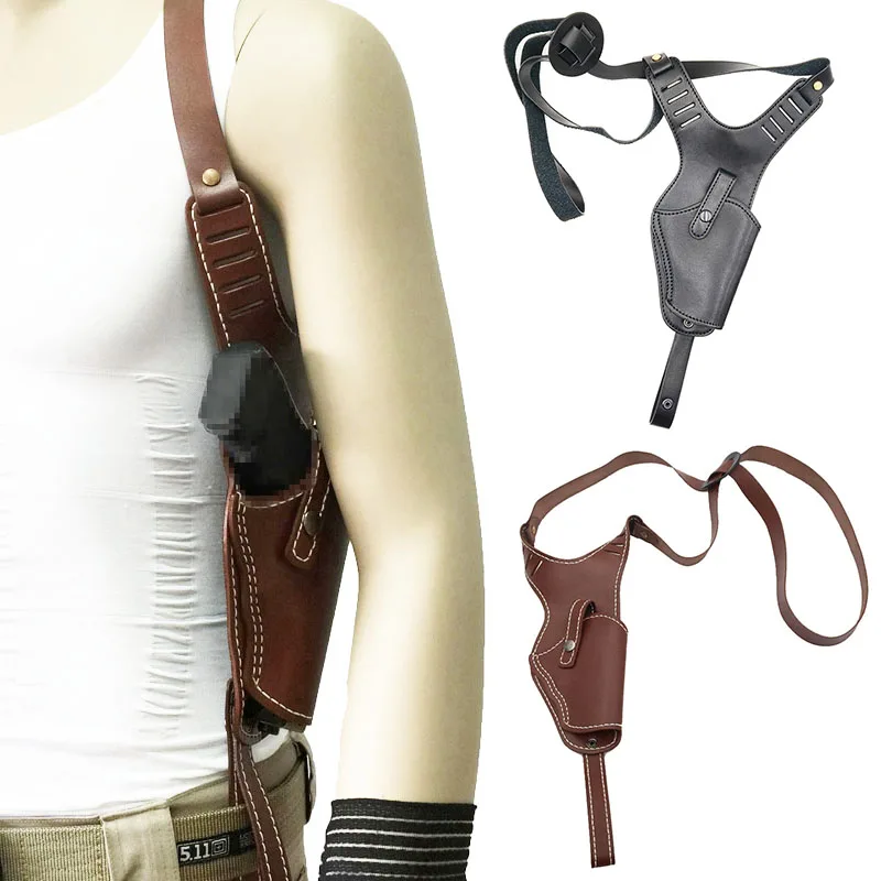 Tactical Shoulder Holster Underarm Concealed Gun Holsters with Magazine Pouch Handgun Carry Pouch Hunting Outdoor Shooting