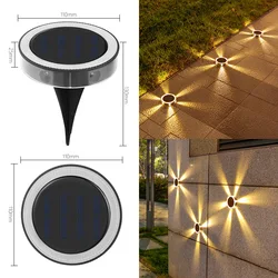 Elettronica di consumo luci a LED solari giardino esterno layout paesaggistico paesaggio decorativo cortile luci da prato a terra