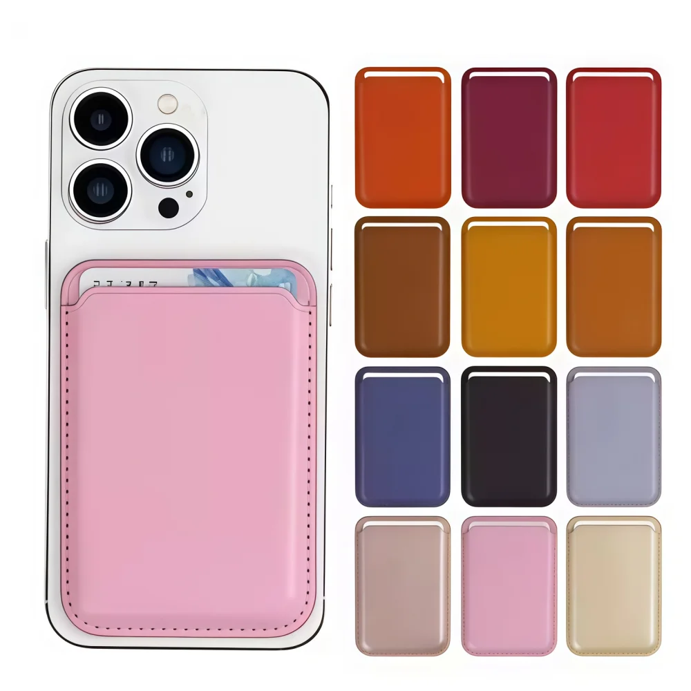 

Luxury magnetic leather wallet case slot anti-theft pickup bag wallet phone slot security accessories for iPhone 13 17 16 14 15