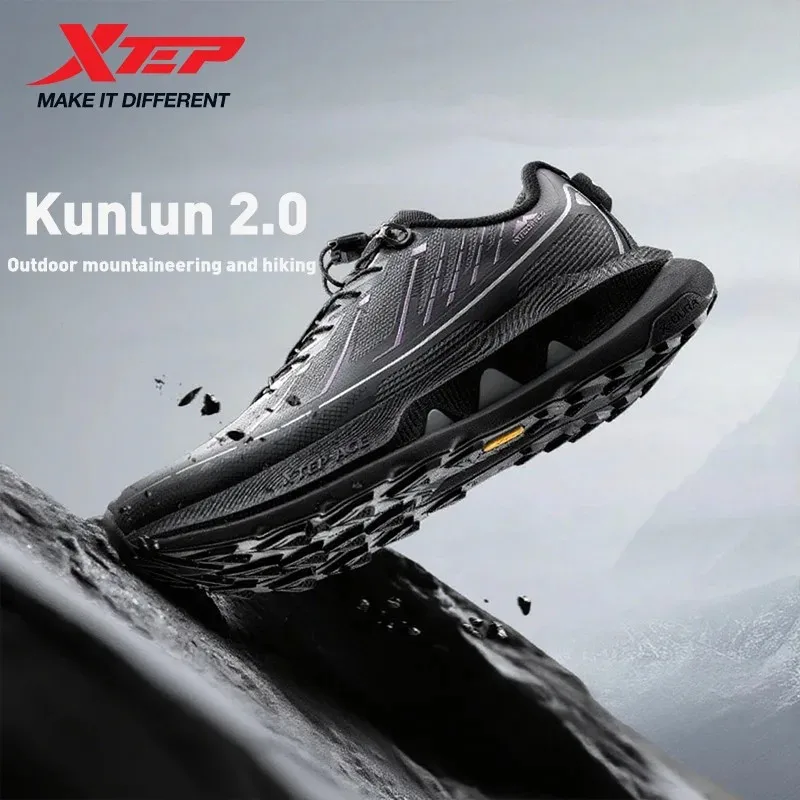 

Xtep Kunlun 2.0 Hiking shoes for Men 2025 Spring Anti-slip Wrapping Rebound Cushioning Lightweight Outdoor Sneakers 975119170009