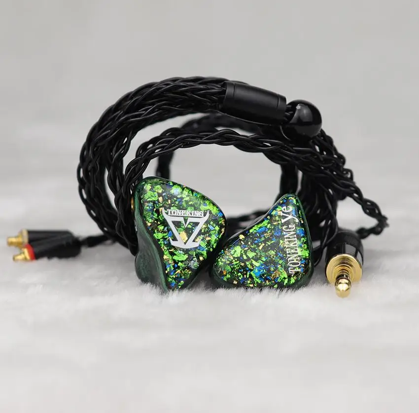 Toneking Ye 2 كهرباء 5 المحرك المتوازن 1 الديناميكي 2EST + 5BA + DD الهجين Hifi مراقبة الموسيقى اوديوفيلي MMCX سماعات ES12