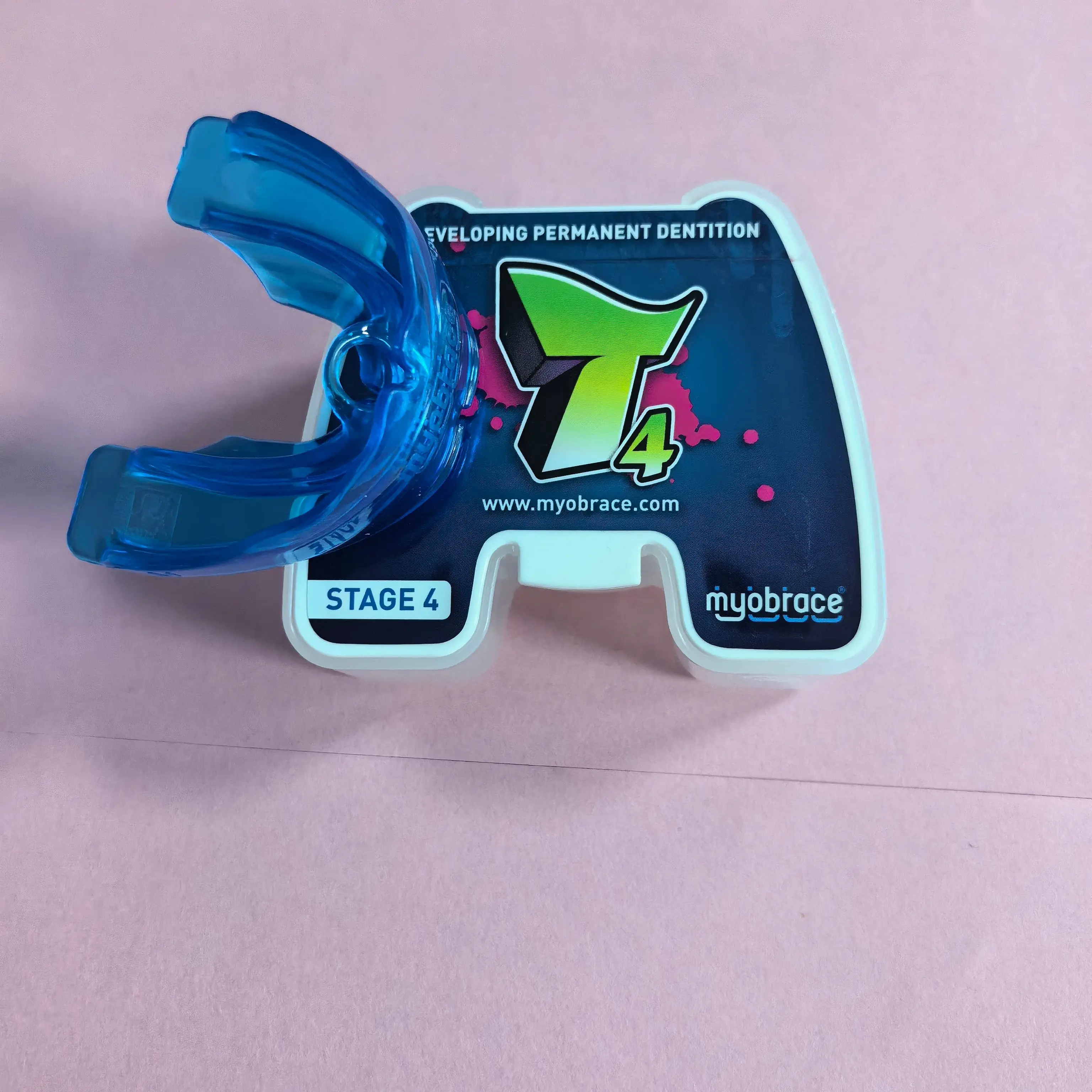 Dental Myobrace Orthodontic Trainer T4 Medium -Prevents Adolescent Underbite and Mouth Breathing, Adolescent Anti-Snoring Device