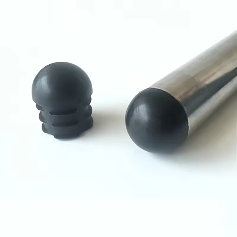 4pcs Spherical Head Black Plastic Round Head Tube Hole Plugs Chair Leg Caps Insert Plugs Floor Protector Furniture Bottom Covers - Image 4