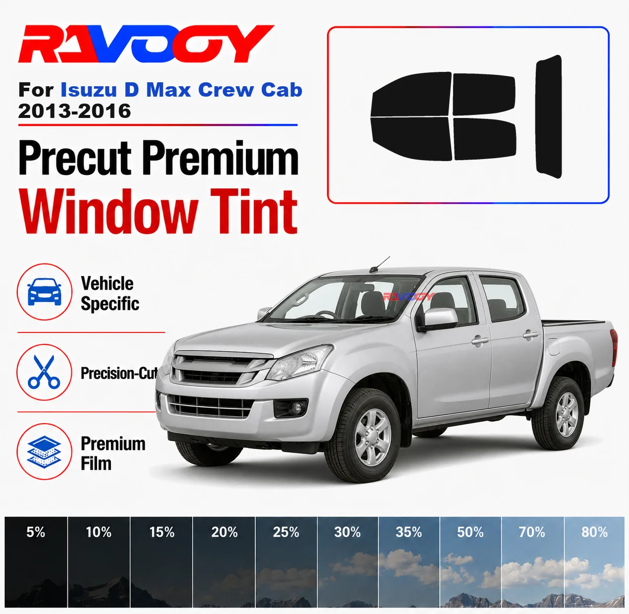 premium-precut-window-tint-kit-front-rear-windows-rear-windshield-for-isuzu-d-max-crew-cab-2013-2016-car-solar-nano-ceramic-film
