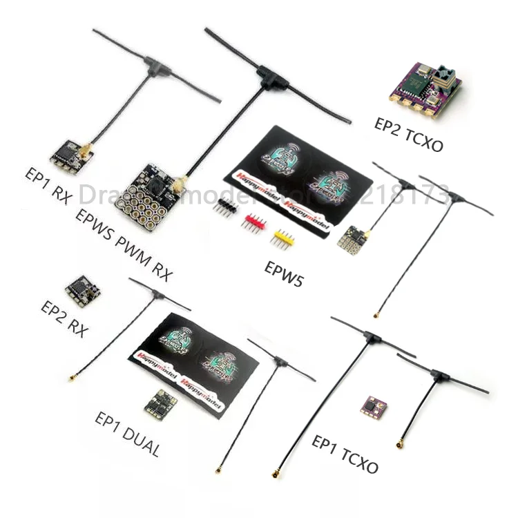 HappyModel ExpressLRS ELRS 2.4G RX SX1280 Nano Long Range Receiver PP  EP1 EP2 RX EP1 TCXO/EP2 TCXO 10X10mm for RC Airplane