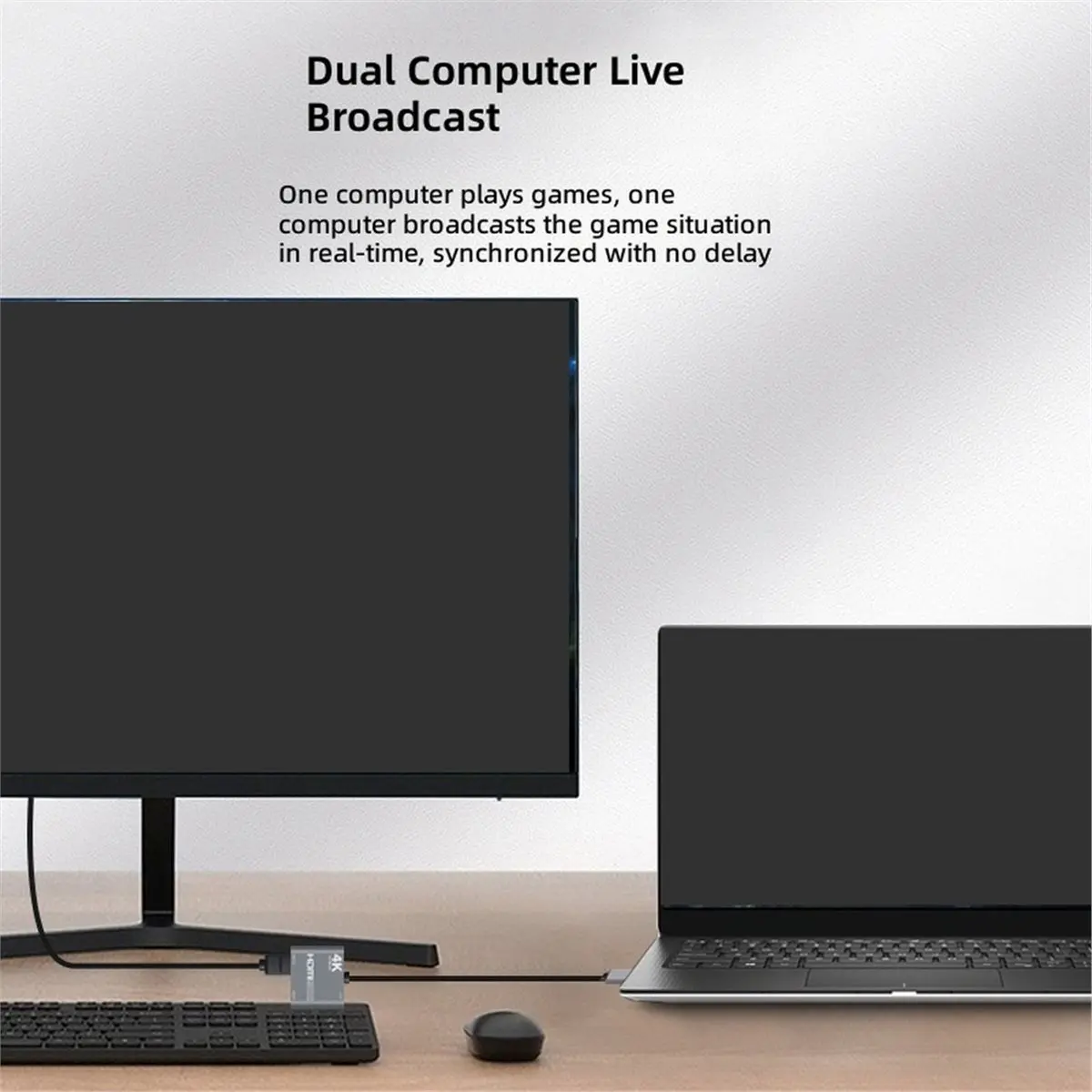 Video Capture USB 3.0 to -Compatible Capture with Loop Out 4K@30Hz 1080P@60Hz for Streaming Media Switch