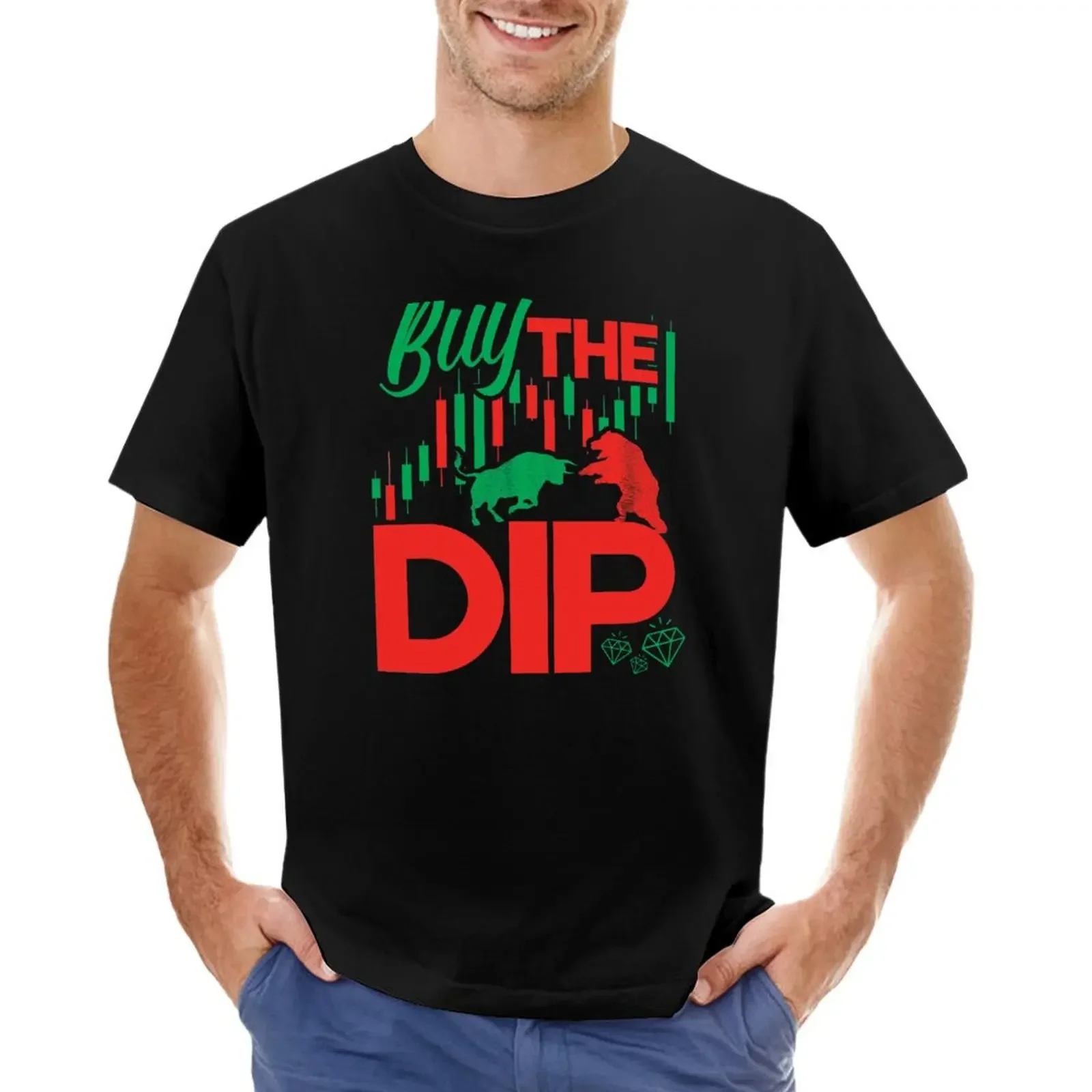 

Buy The Dip Day Trader Moon Day Trading Stock Market Forex Crypto Currency T-shirt cute clothes mens clothes